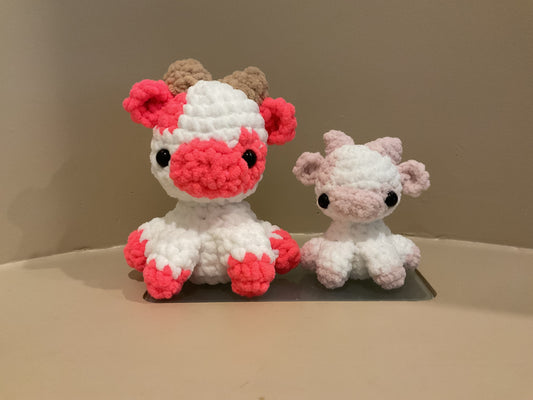Mama and Baby Cow Plushies