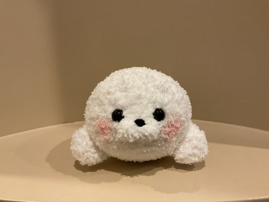 Snowdrop the Fuzzy Seal Plushie